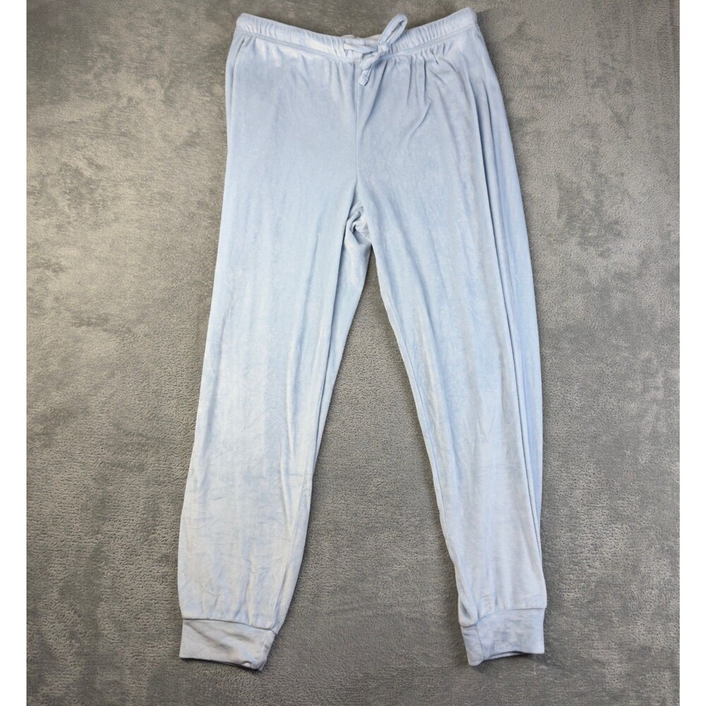 Juicy Couture Pants Women Medium Blue Soft Jogger Pull On Stretch Y2K Drawstring